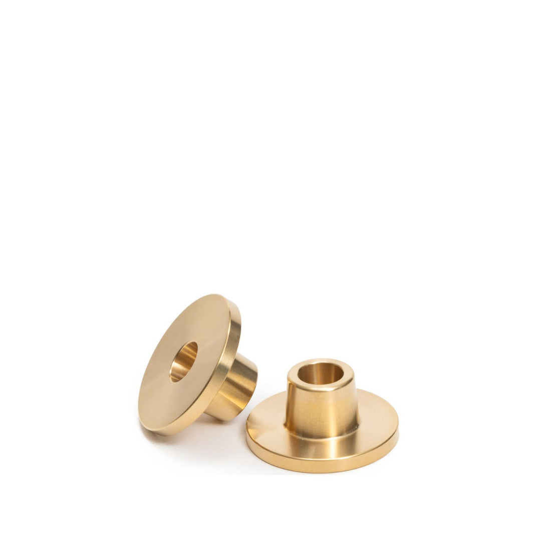 Lot de 2 bougeoirs en laiton