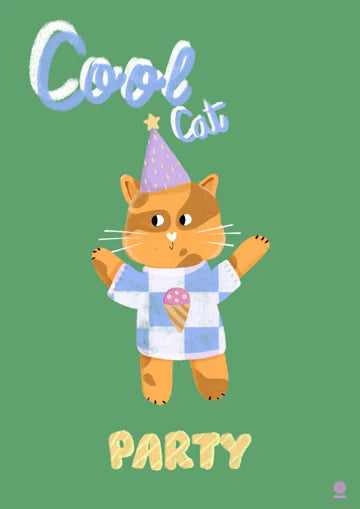 Affiche A5 Cool Cat