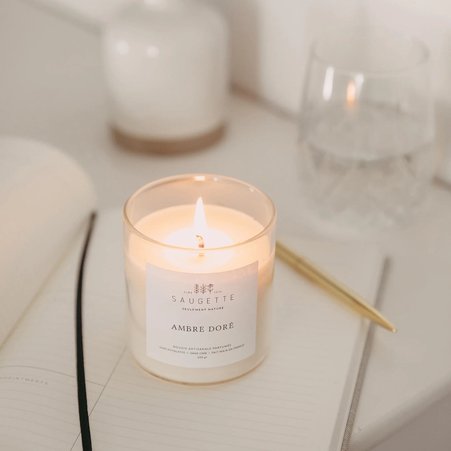 Bougie parfumée Ambre doré