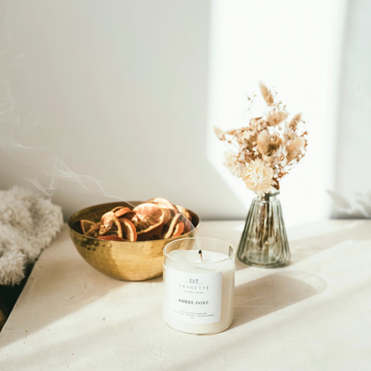 Bougie parfumée Ambre doré