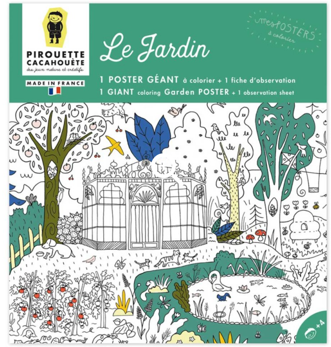 Coloriage géant - Le Jardin