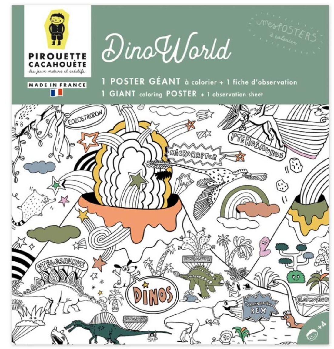 Coloriage géant - Dinoworld