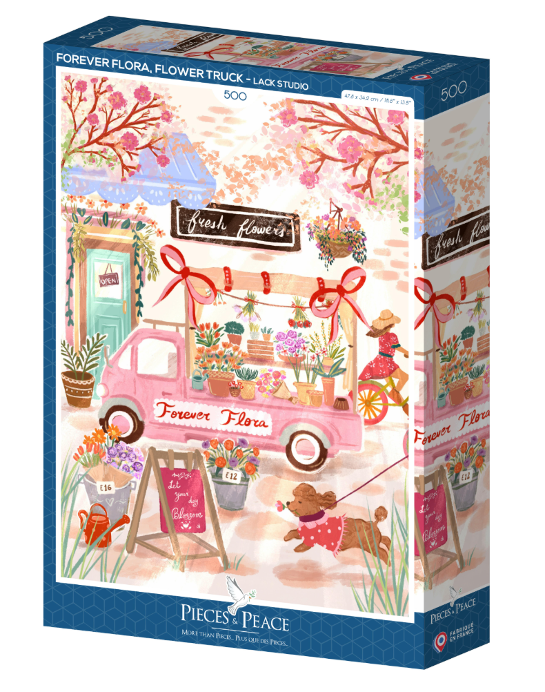 Puzzle 500 pcs Forever Flora, flower truck