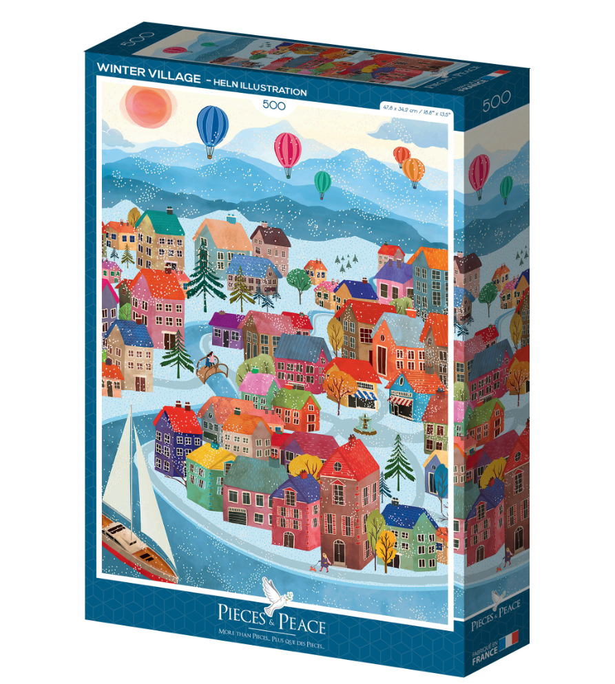 Puzzle 500 pcs Village d'Hiver
