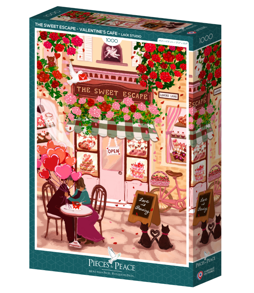 Puzzle 1000 pcs Café de la Saint Valentin