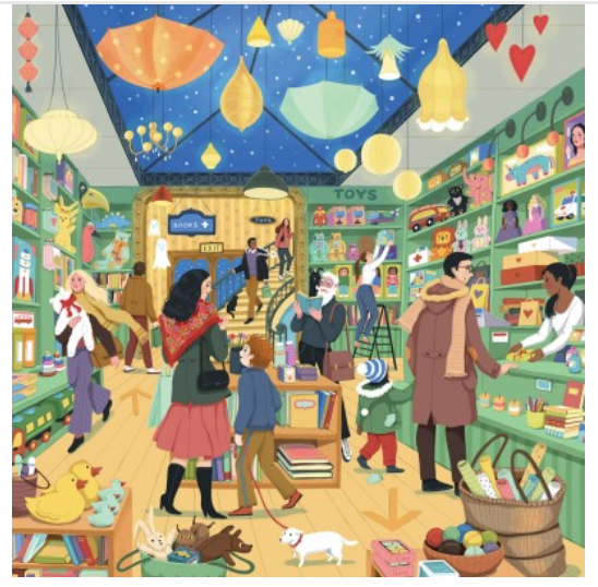 Puzzle 1000 pcs Shopping Festif