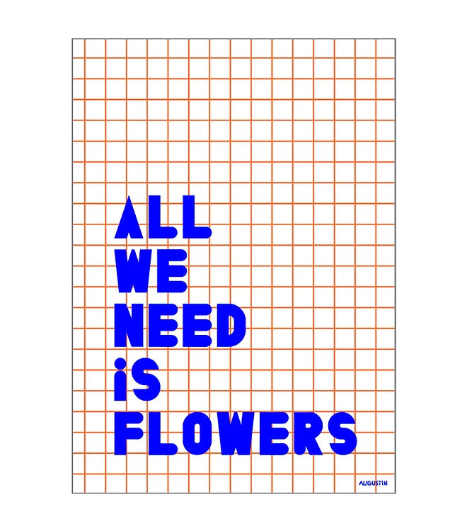 Carte All we need is flowers