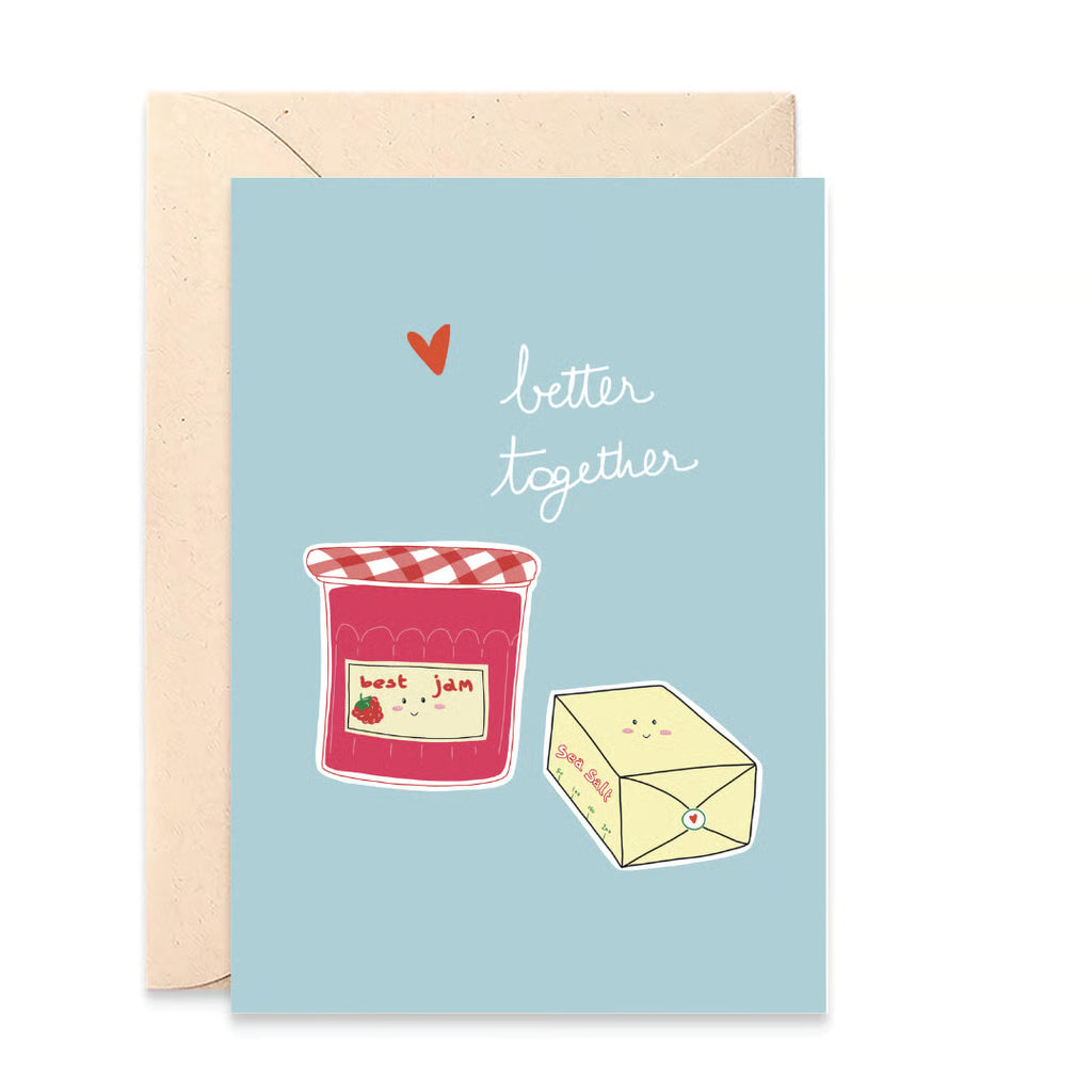 Carte Better together Beurre et confiture
