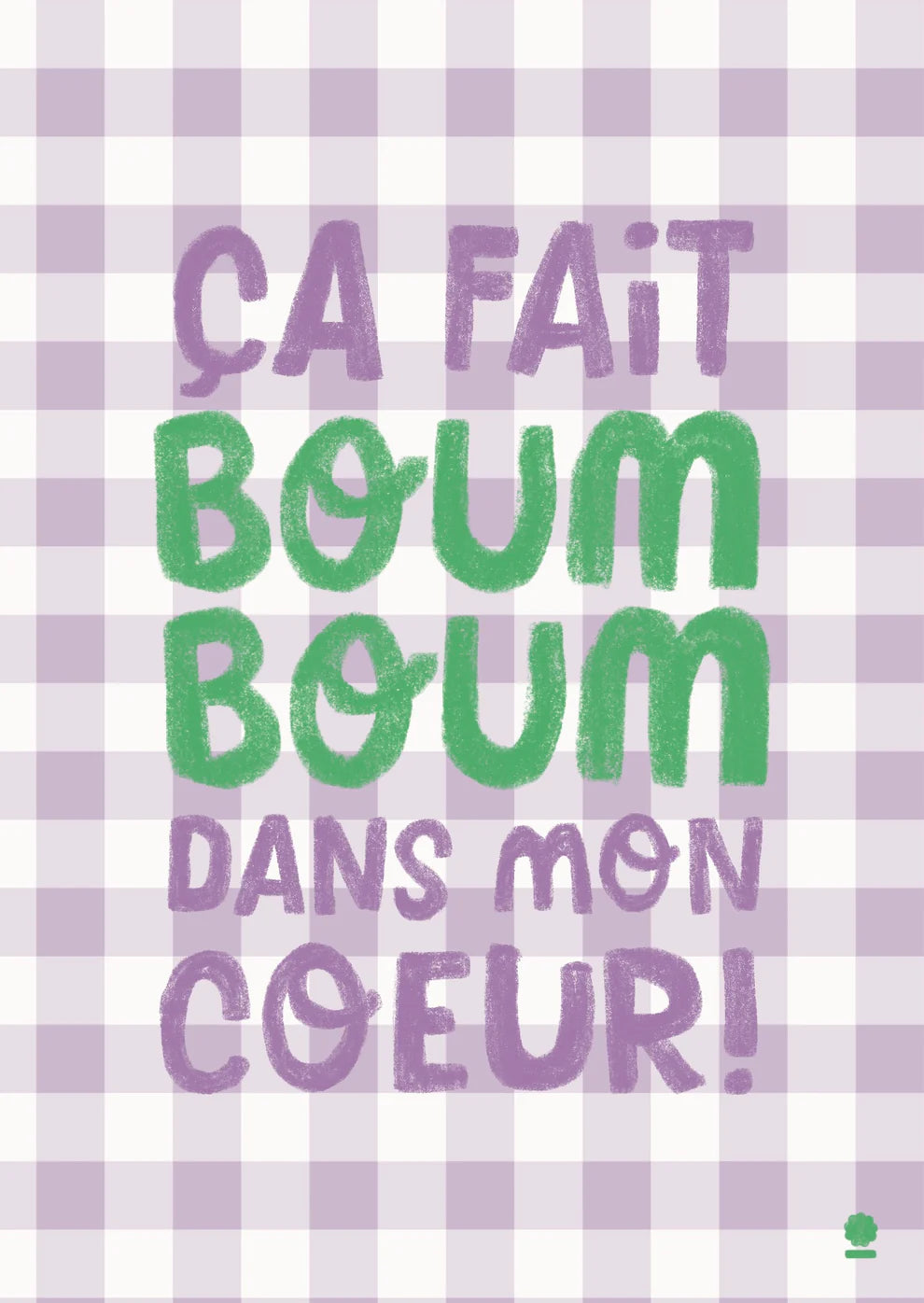 Carte Ça fait Boum Boum dans mon coeur !