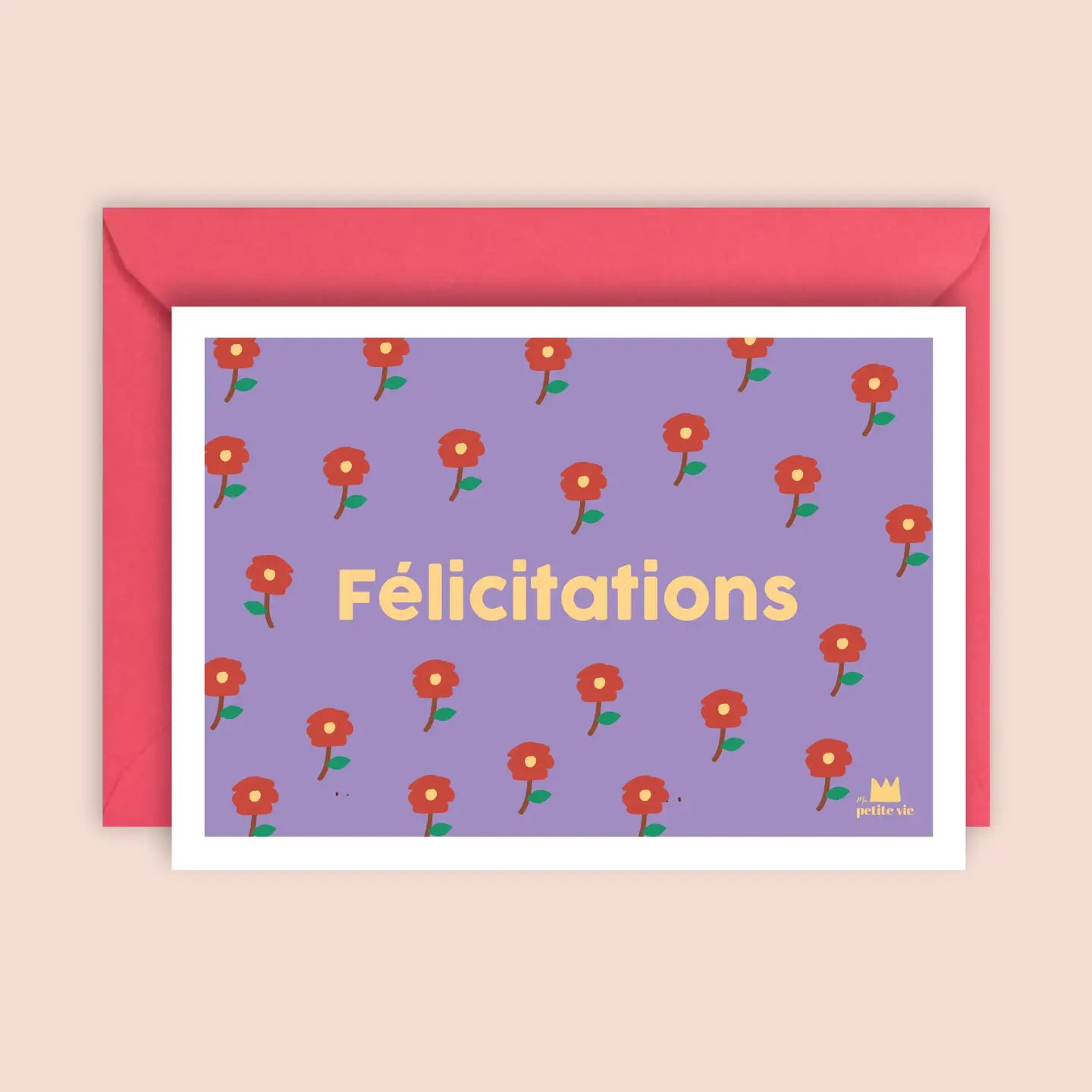 Carte Félicitations Fleurs