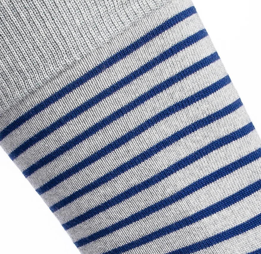 Chaussettes Laine Marinière