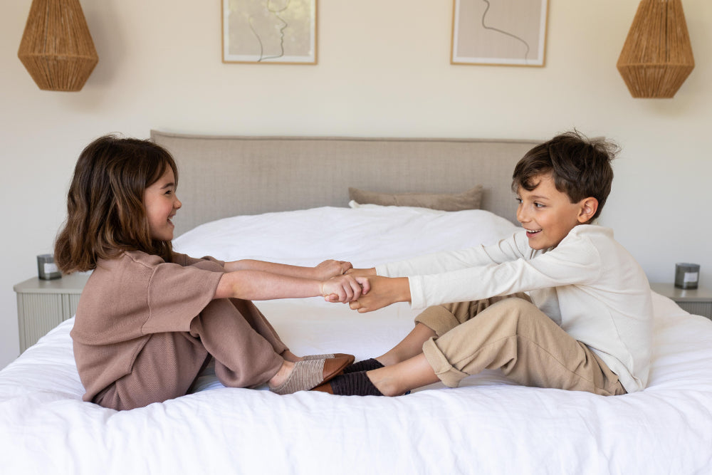 Chaussons Les petits velours Noisette