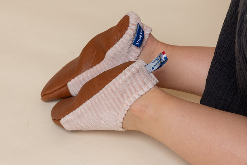 Chaussons Les petits velours Rose