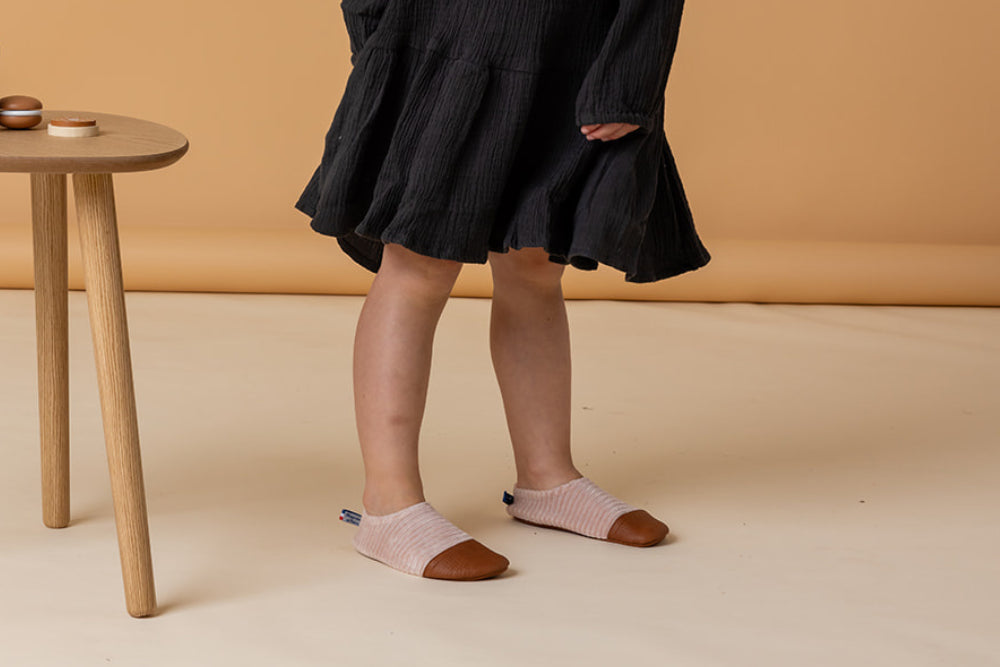 Chaussons Les petits velours Rose