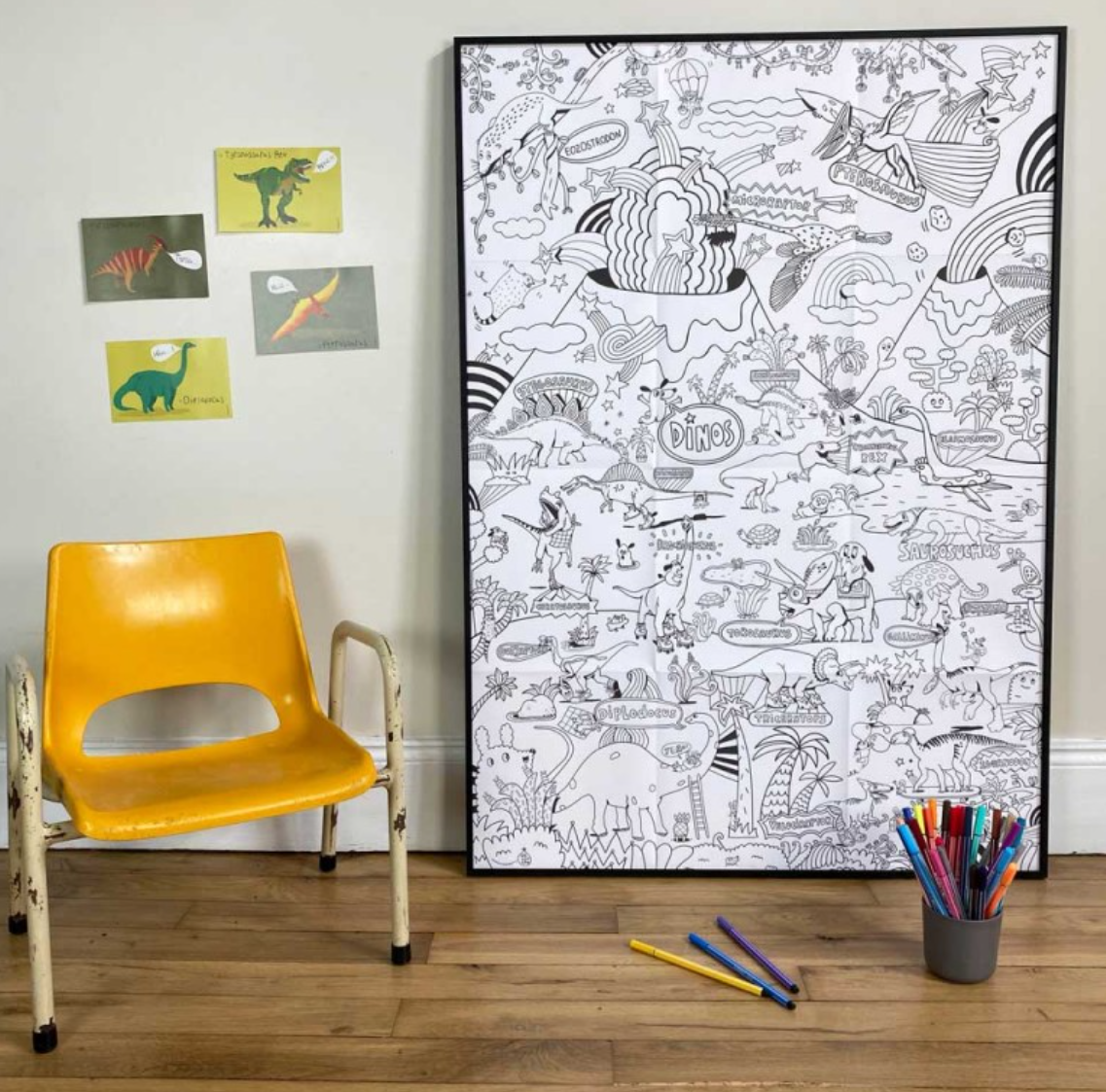 Coloriage géant - Dinoworld