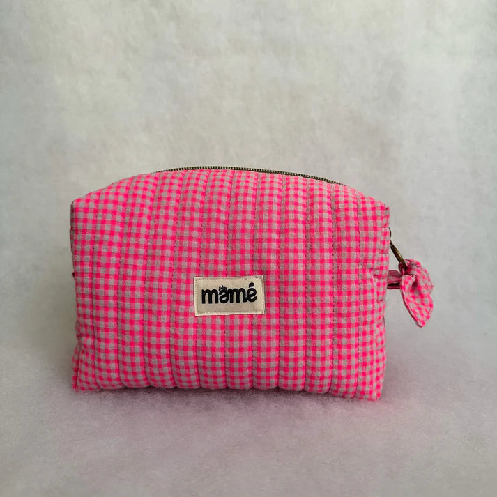 Trousse Vichy Rose Fluo