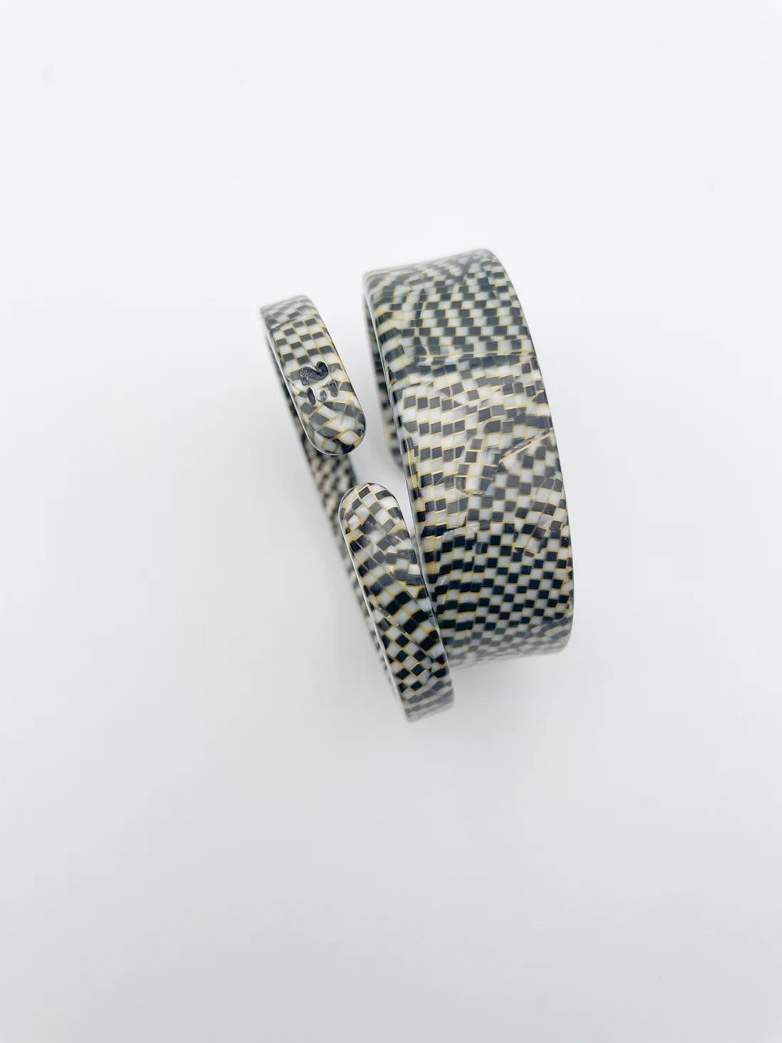 Bracelet Jonc Fin Damier