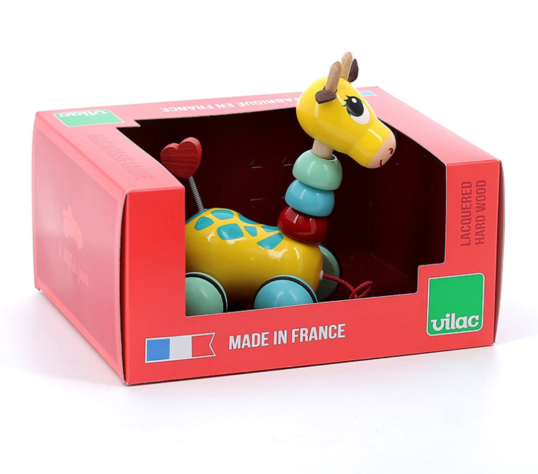 Jouet à tirer Flip Flap la girafe