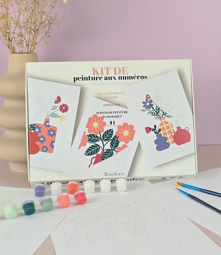 Kit de peinture aux numéros Passion Fleurs