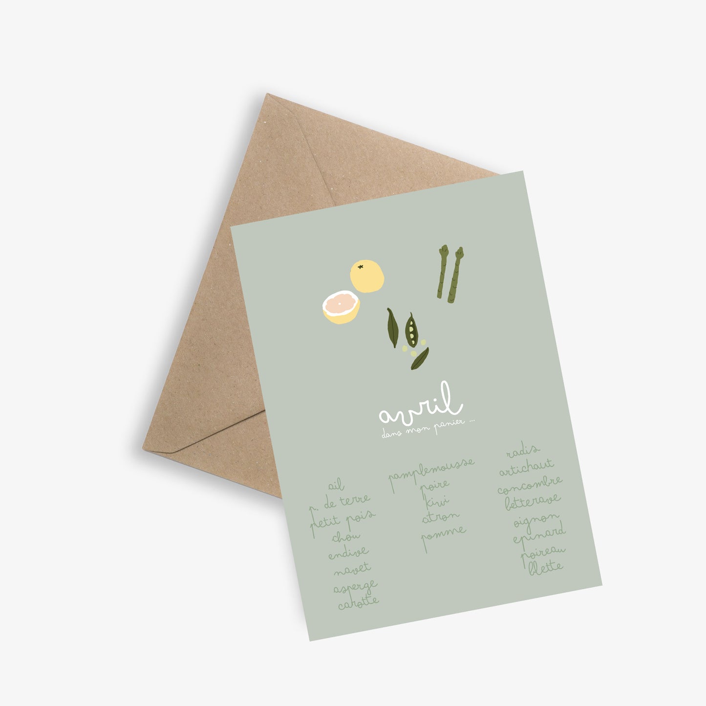 Calendrier de saison des fruits et légumes