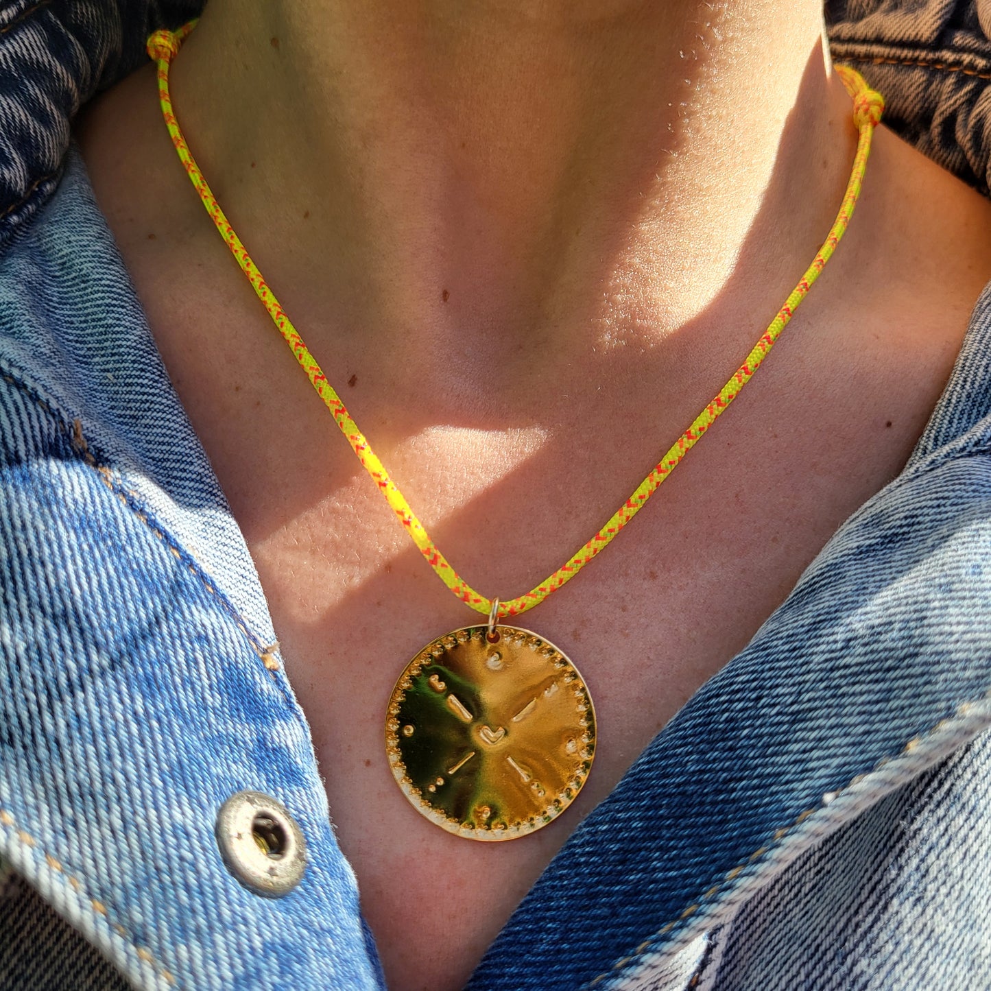 Médaille Coeur Poinçonné - Grand modèle