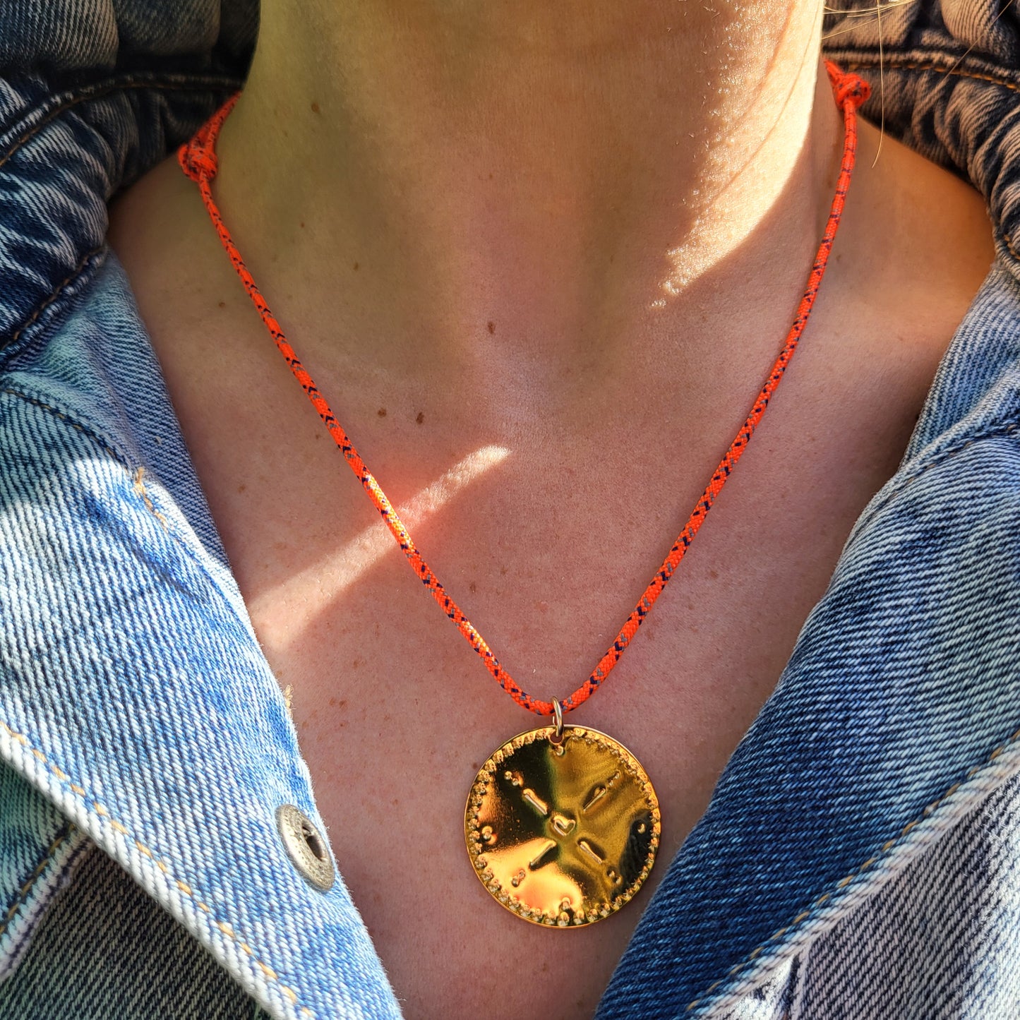 Médaille Coeur Poinçonné - Grand modèle