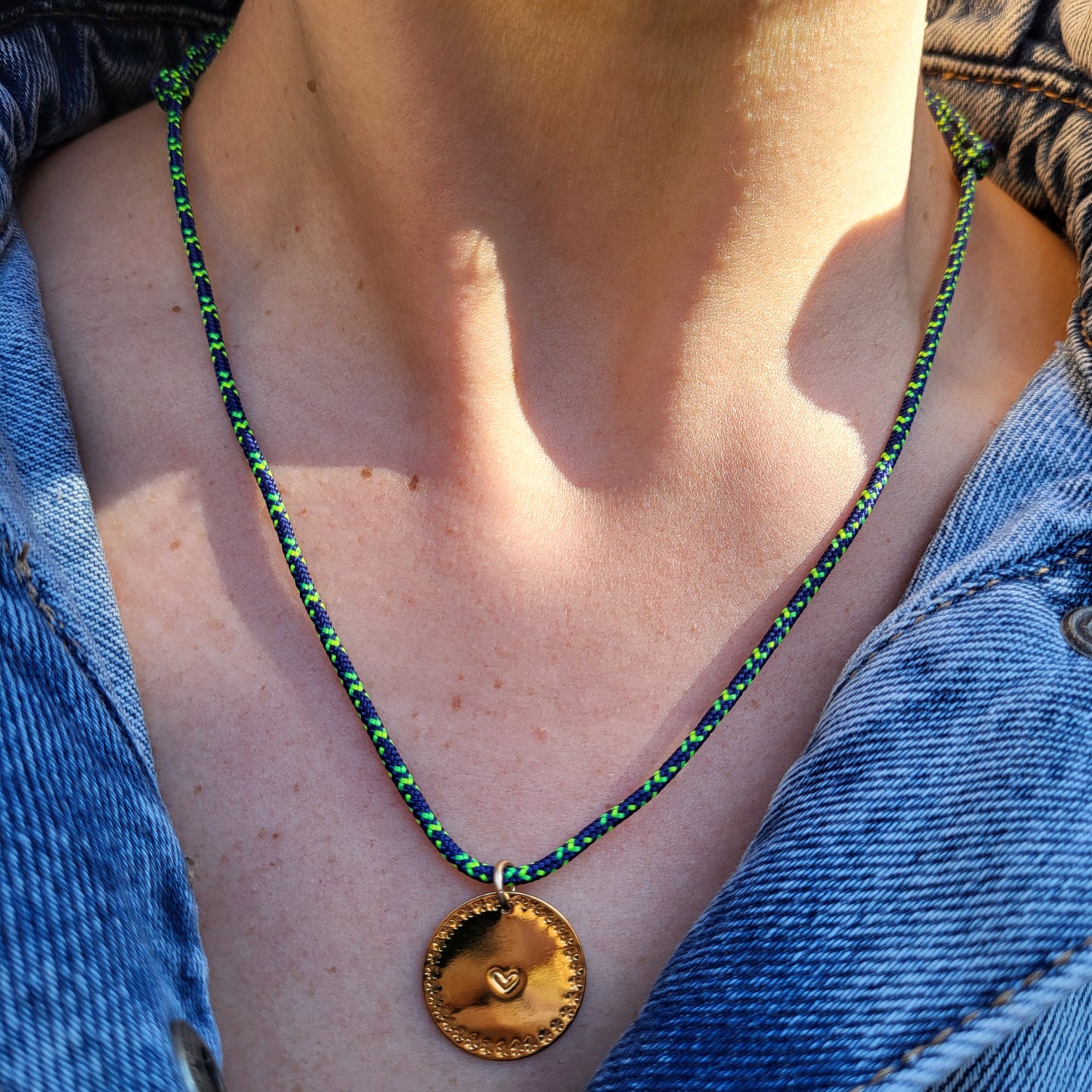 Médaille Coeur Poinçonné - Petit Modèle