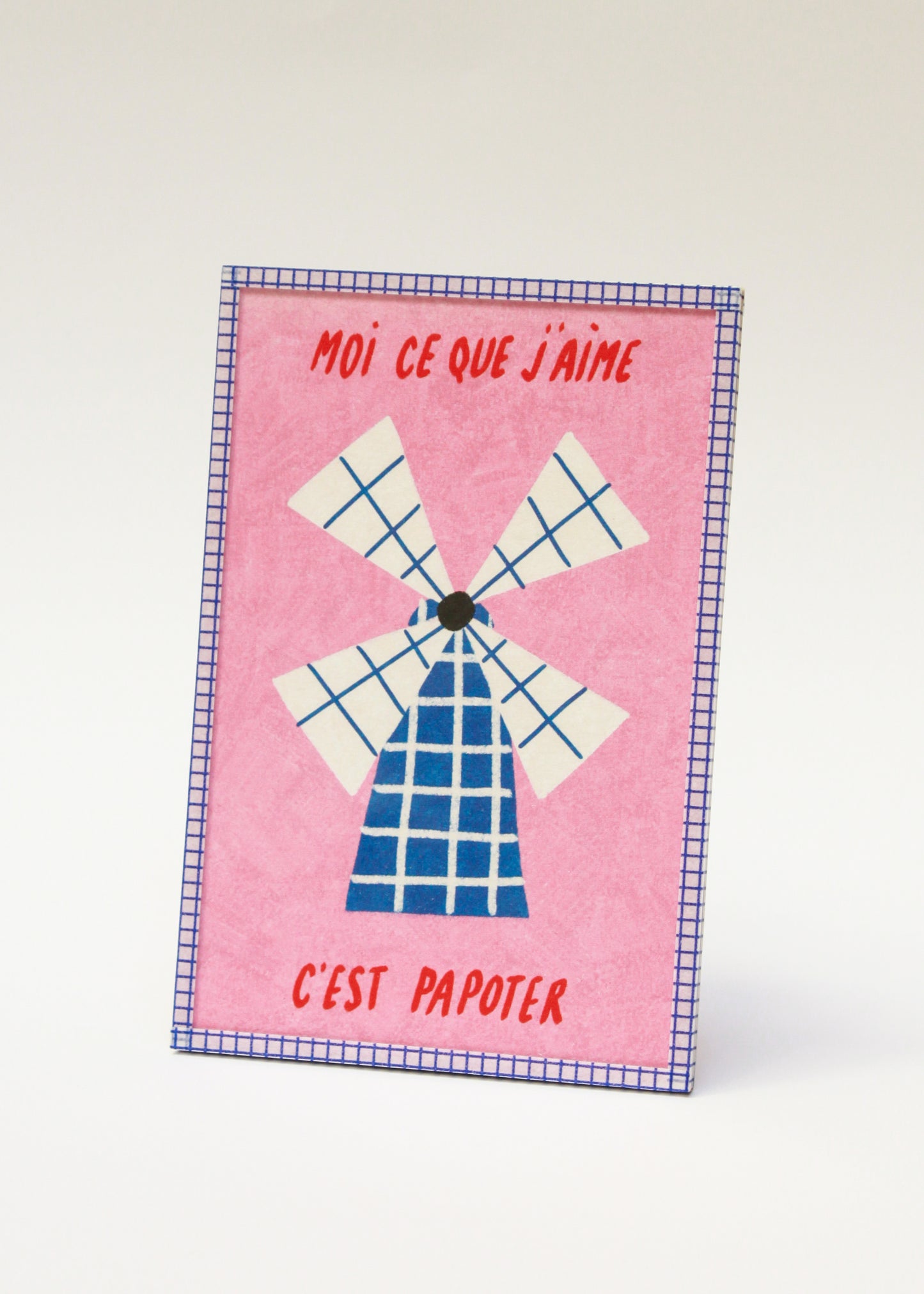 Illustration encadrée « Papoter »