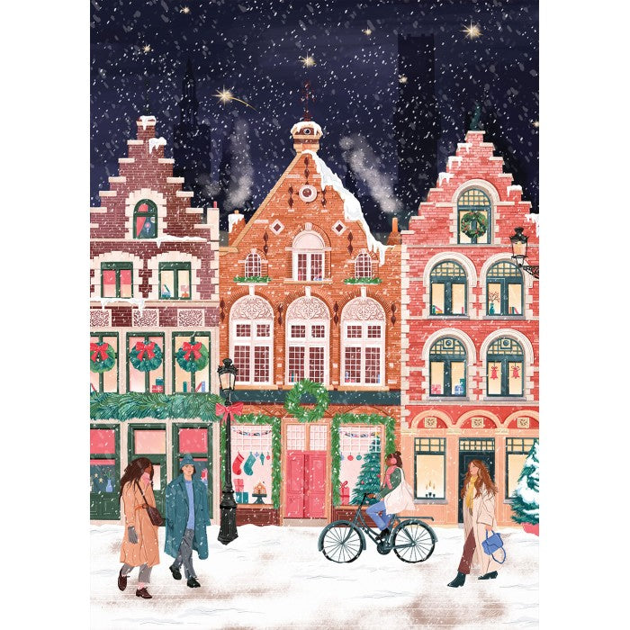 Puzzle 1000 pcs Bruges à Noël