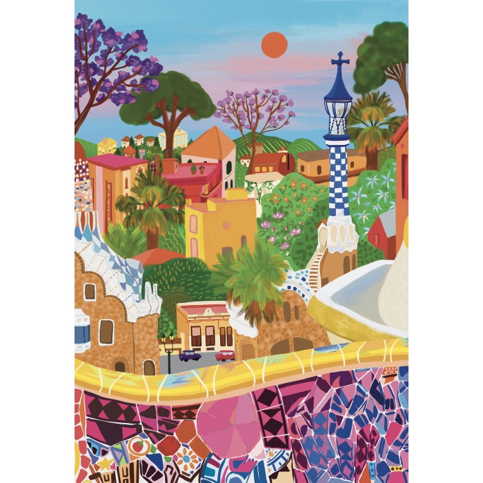 Puzzle 1000 pcs Parc Güell