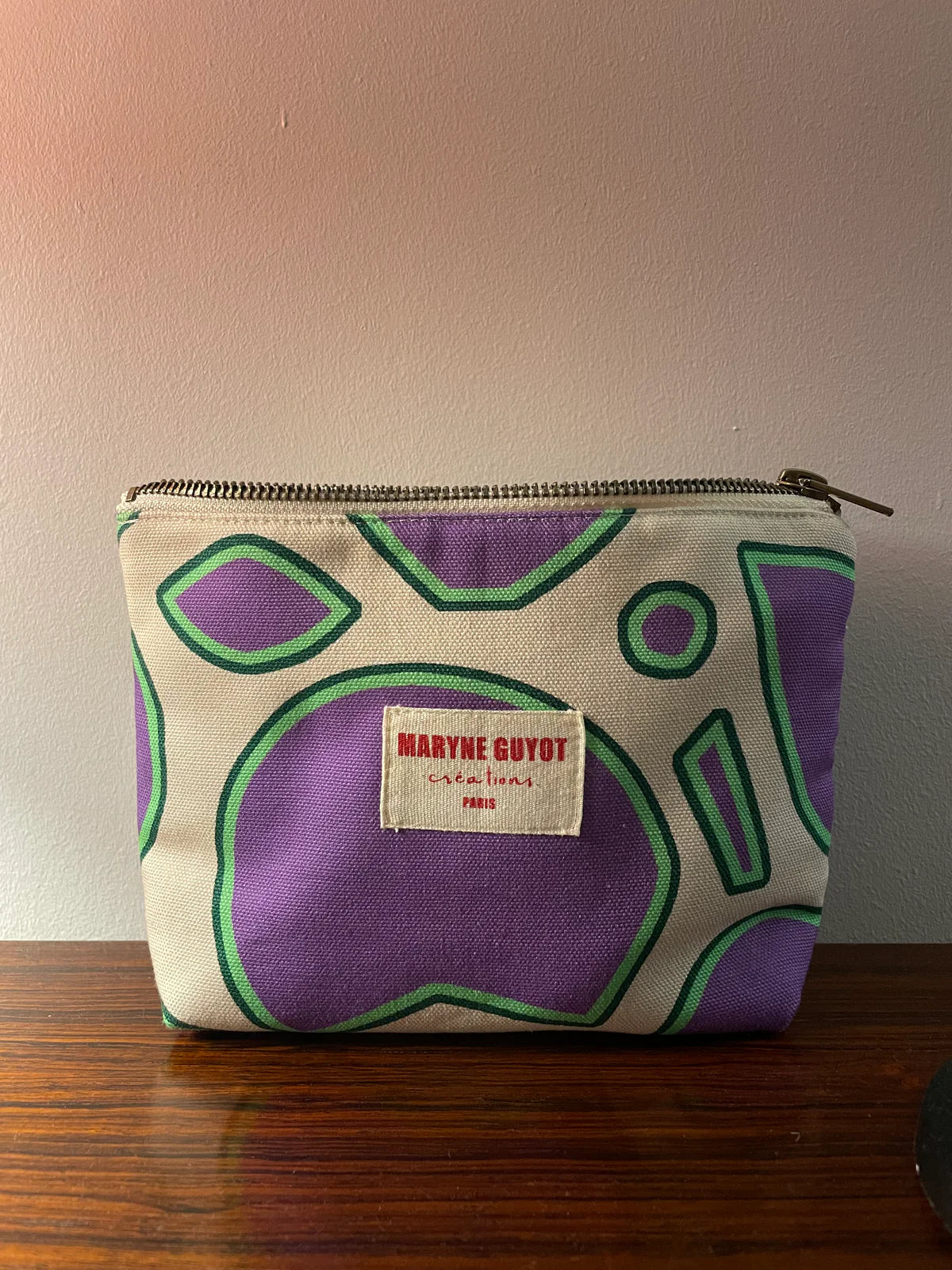 Pochette beauté motif spiral