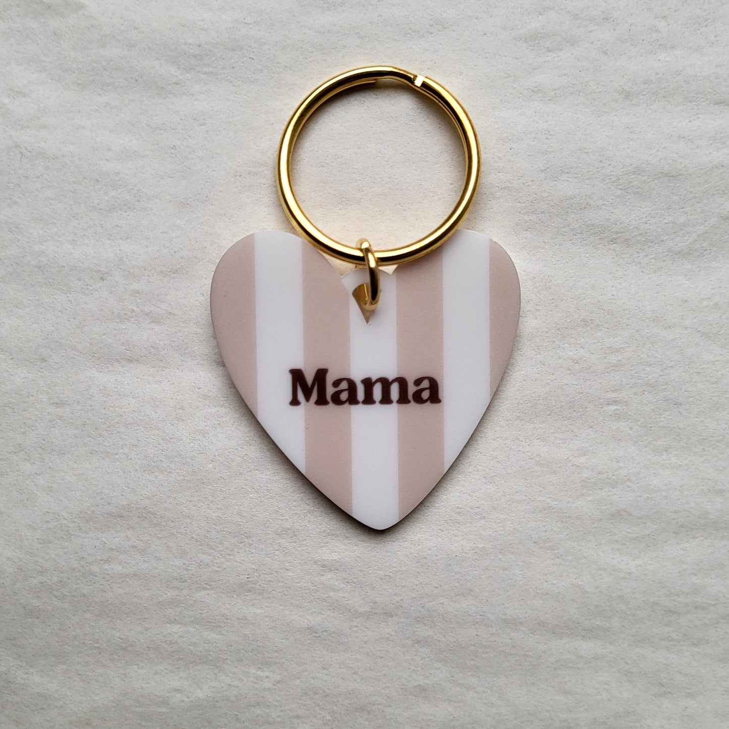 Porte-clé cœur Mama (Plusieurs motifs)