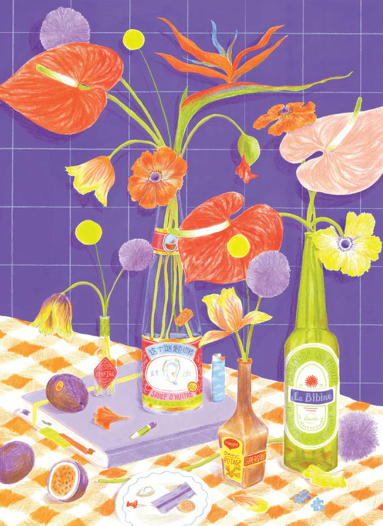 Puzzle 500 pces - Des fleurs sur la table