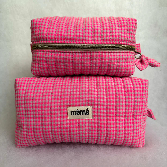 Trousse Vichy Rose Fluo