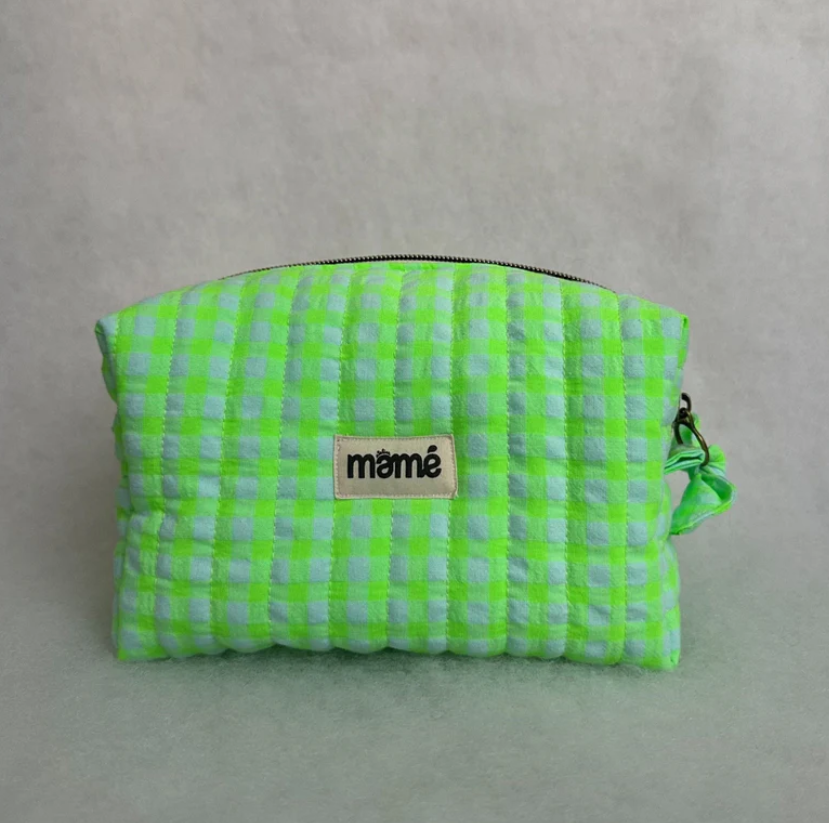 Trousse Vichy Vert Fluo