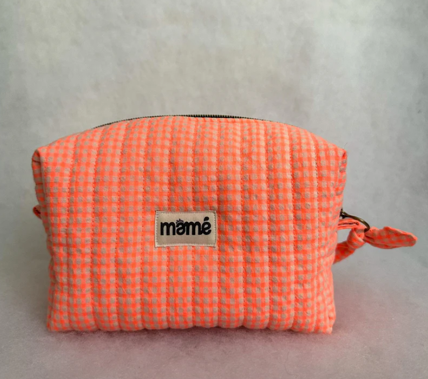 Trousse Vichy Orange Fluo