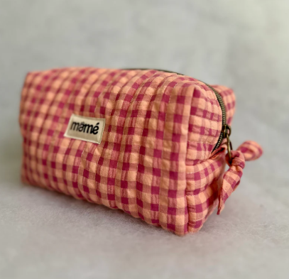 Trousse Vichy Rose Orange