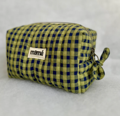 Trousse Vichy Kaki Bleu Marine