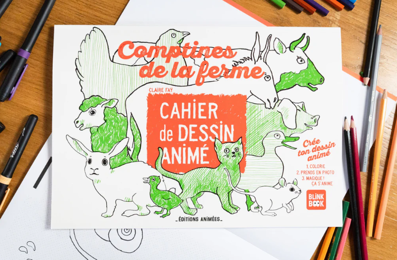 Cahier de coloriage animé - Les Comptines de la ferme