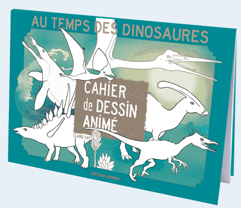 Cahier de coloriage animé - Au temps des dinosaures