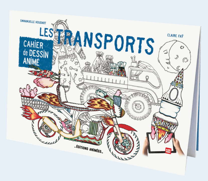 Cahier de coloriage animé - Les transports
