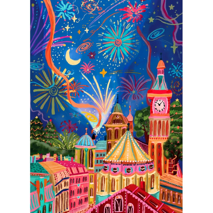 Puzzle 500 pcs Feu d'Artifice Lumineux