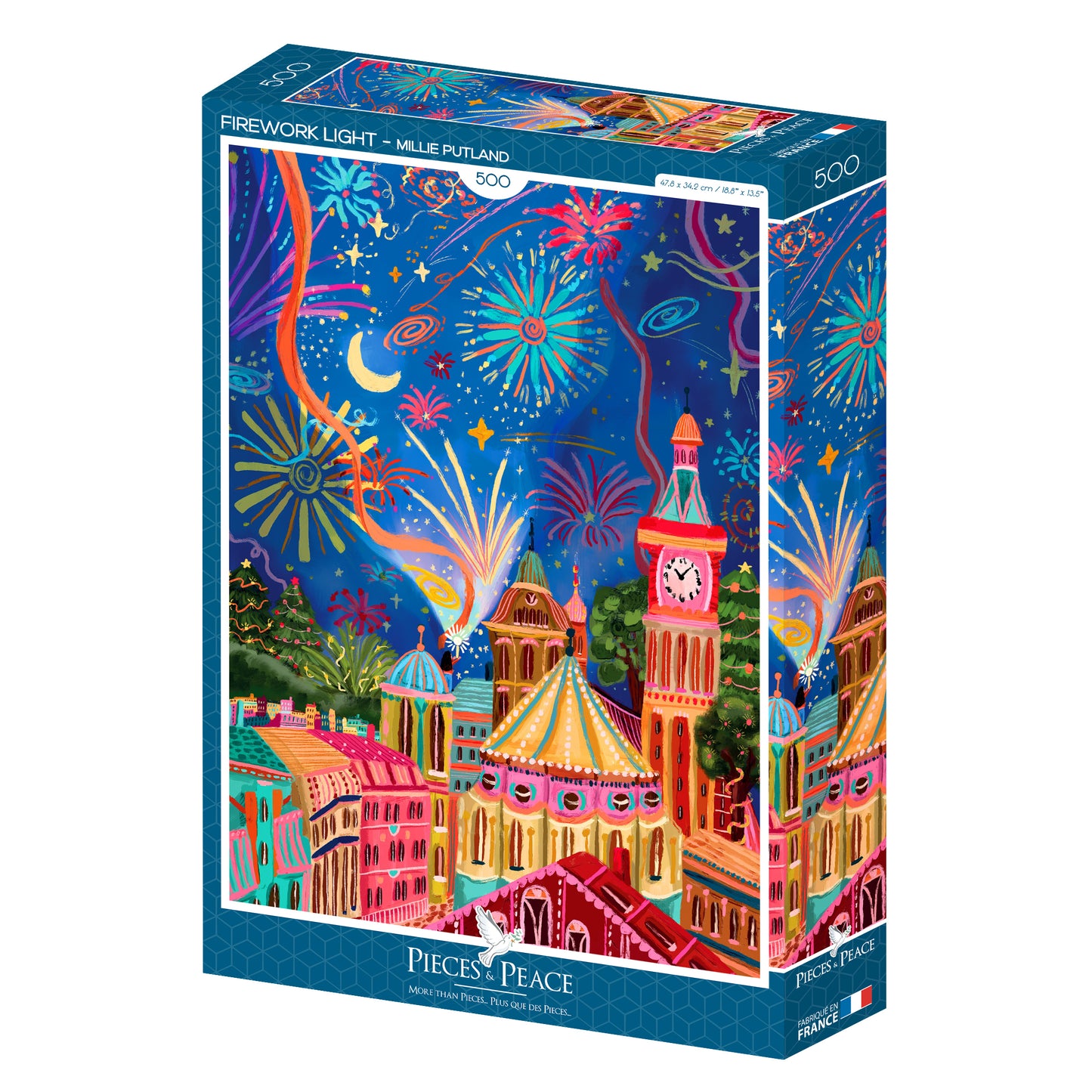 Puzzle 500 pcs Feu d'Artifice Lumineux