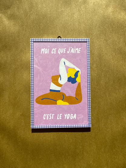 Illustration encadrée « Le Yoga »