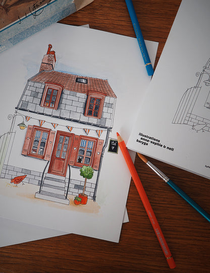 Carnet de 40 coloriages d'habitats