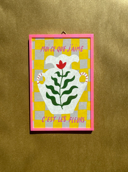 Illustration encadrée "Les Fleurs"