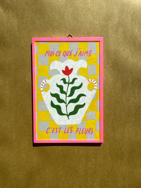 Illustration encadrée "Les Fleurs"