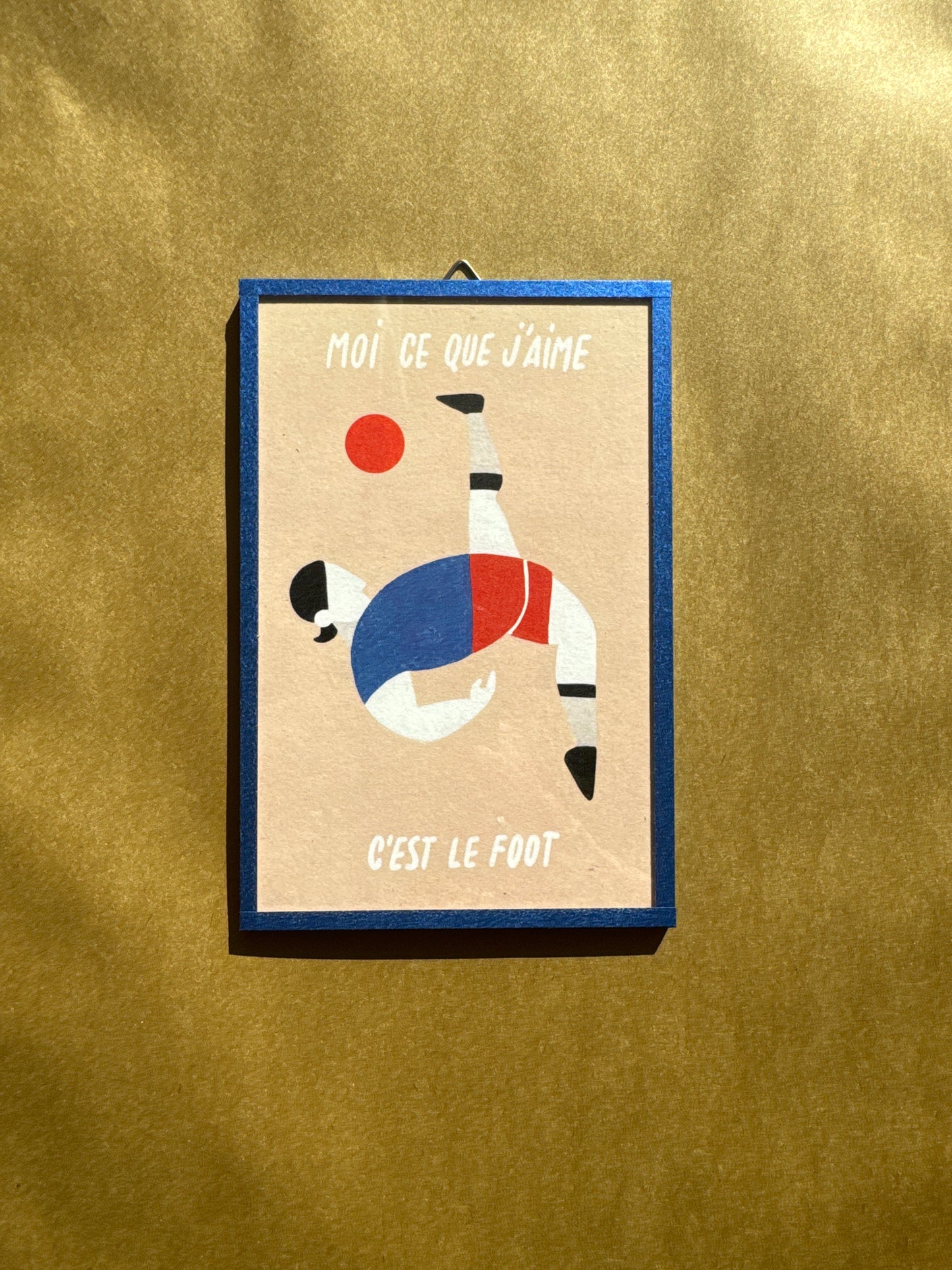 Illustration encadrée « Le Foot »