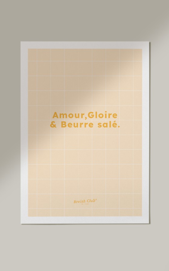 Affiche Amour , Gloire et Beurre salé