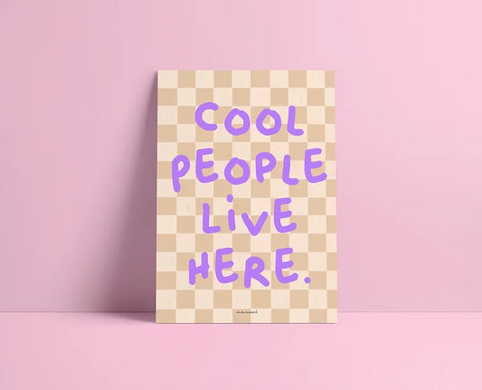 Affiche Cool People 30 x 40 cm